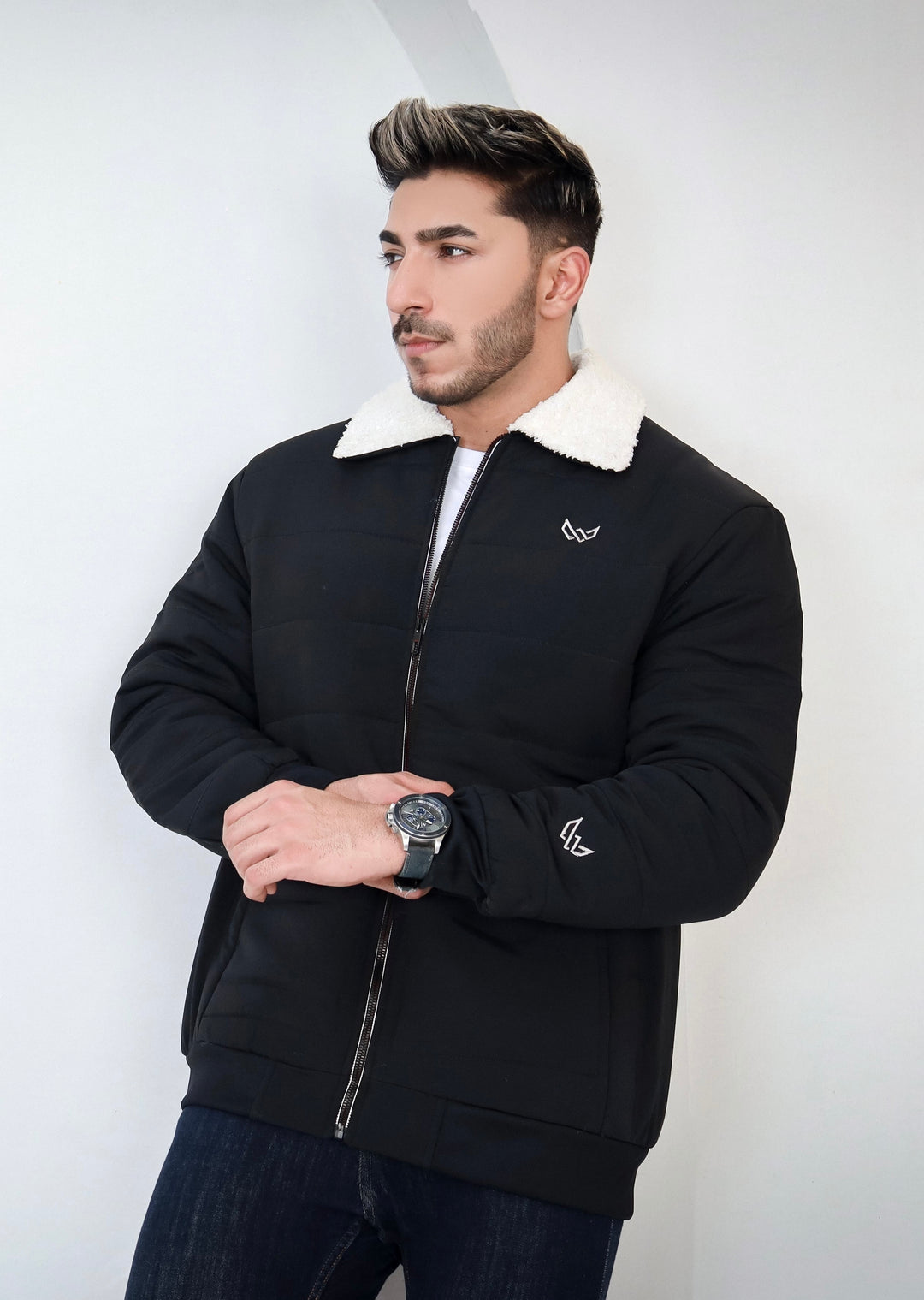 Black winter jacket