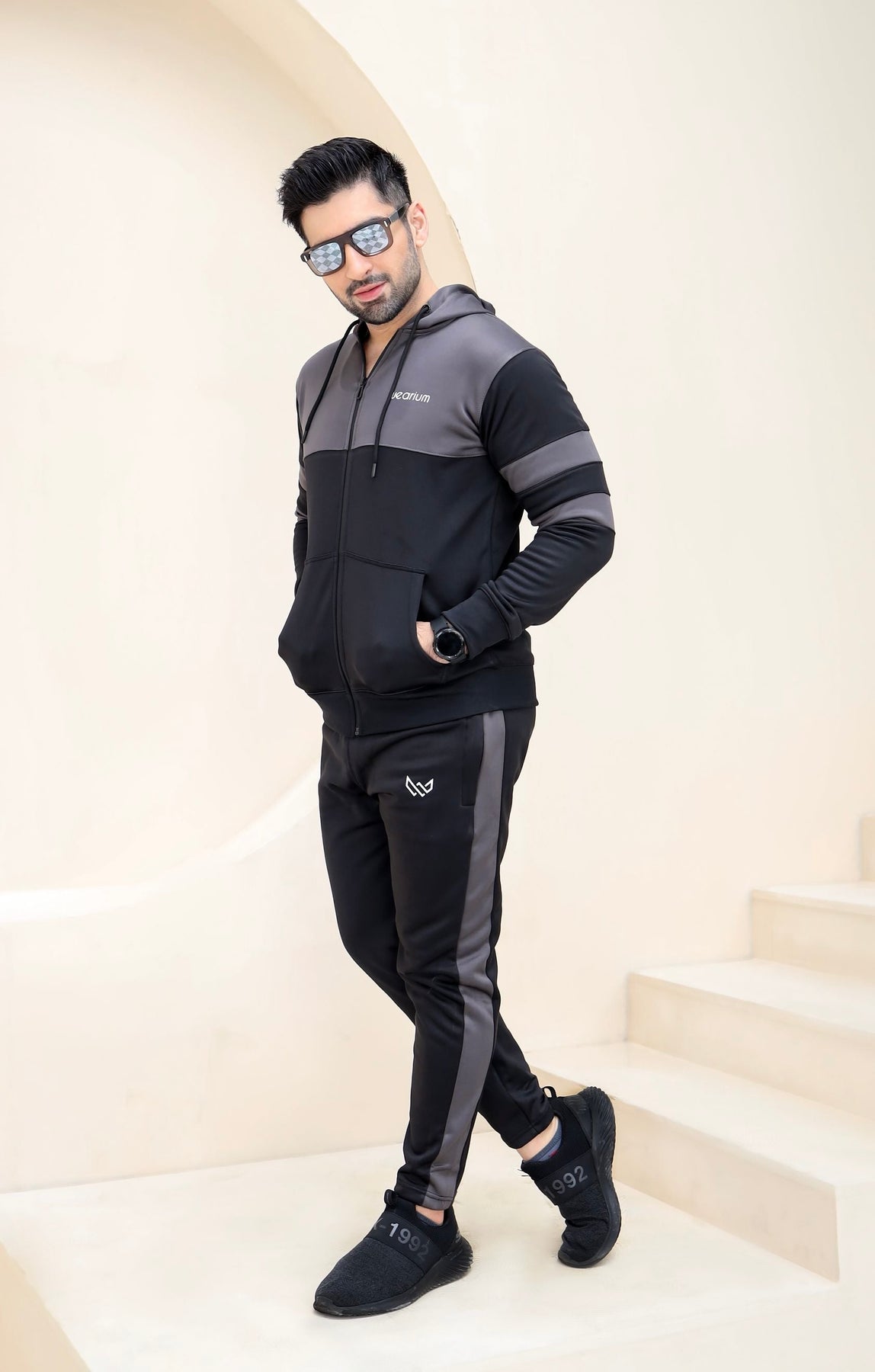 Charcoal discount tracksuit mens