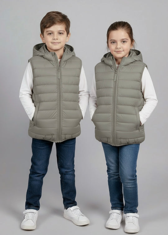 Warmie Olive - Premium Sleeveless Puffer Jacket