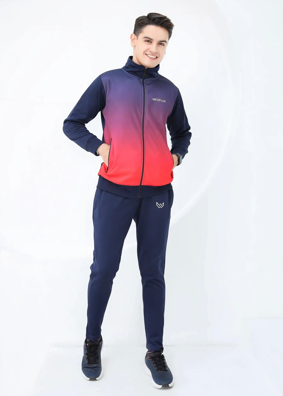 Combo color jacket tracksuit