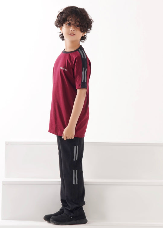 Emporio Burgundy - Cotton Tracksuit