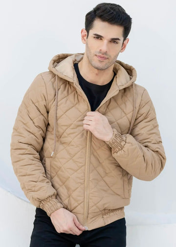 Diamond Quilted Jacket - High Value Tan