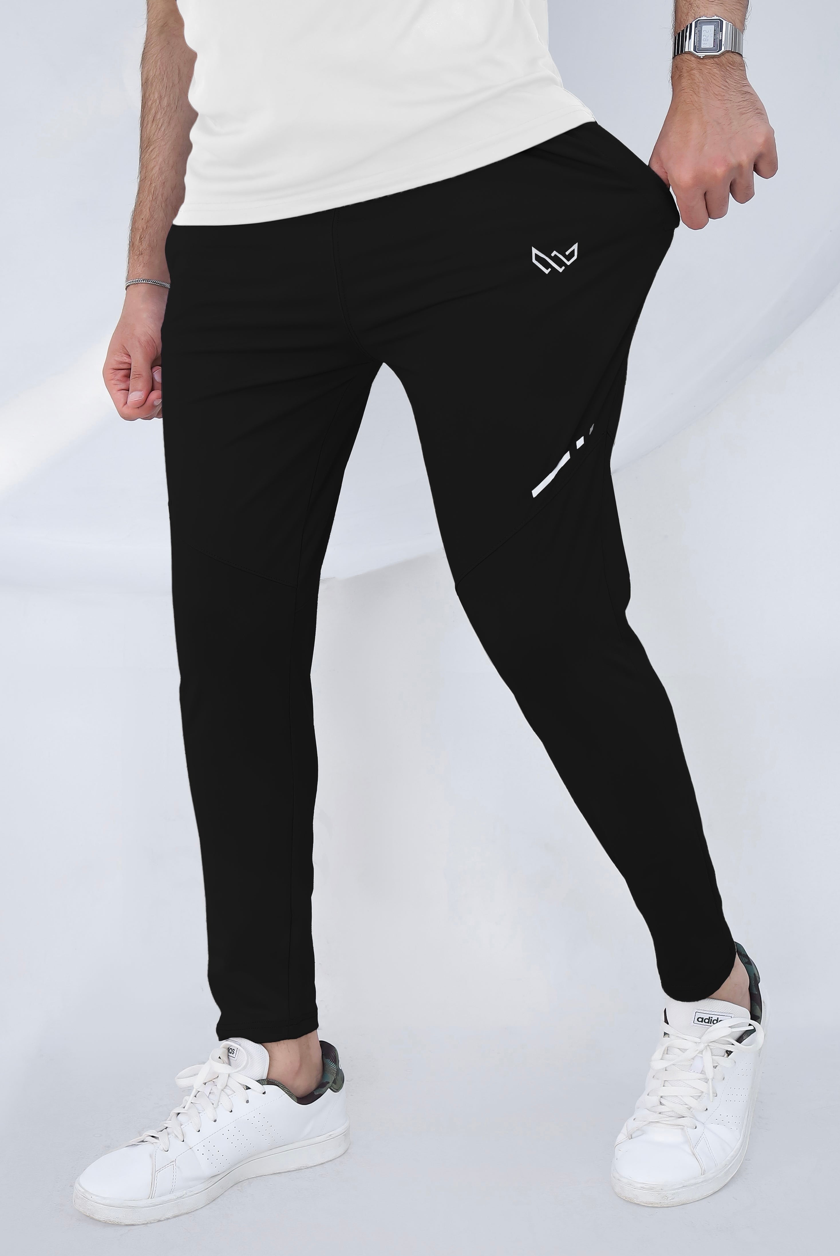 black lycra trousers