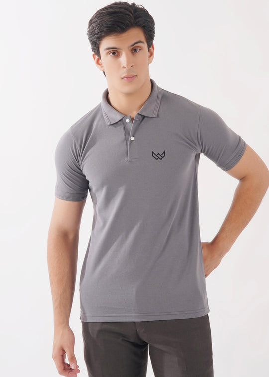 Graphite Grey Basics Polo