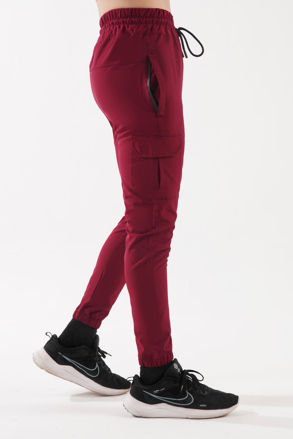 red cargo pants