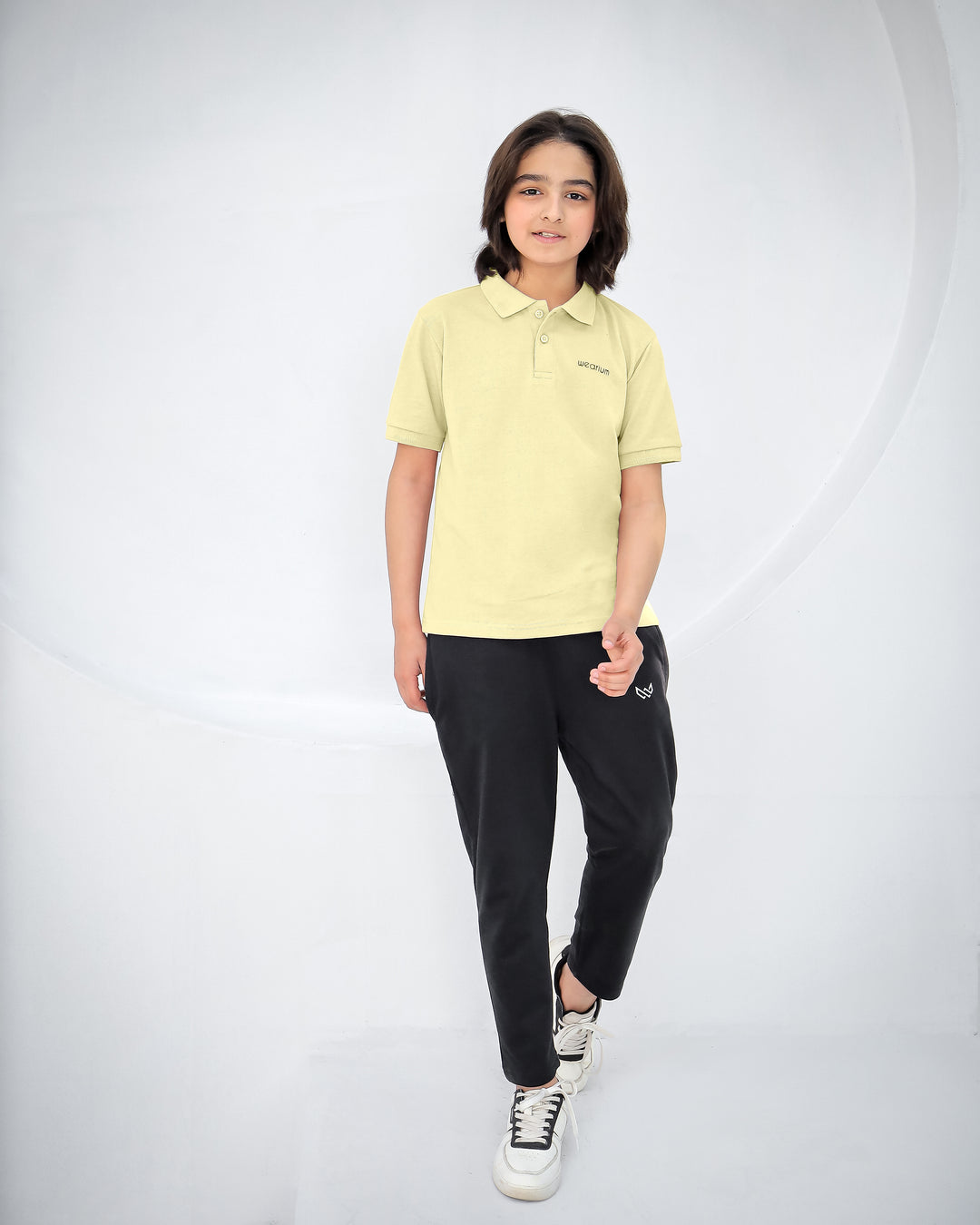 Cool Lime - Premium Cotton Polo Twinset