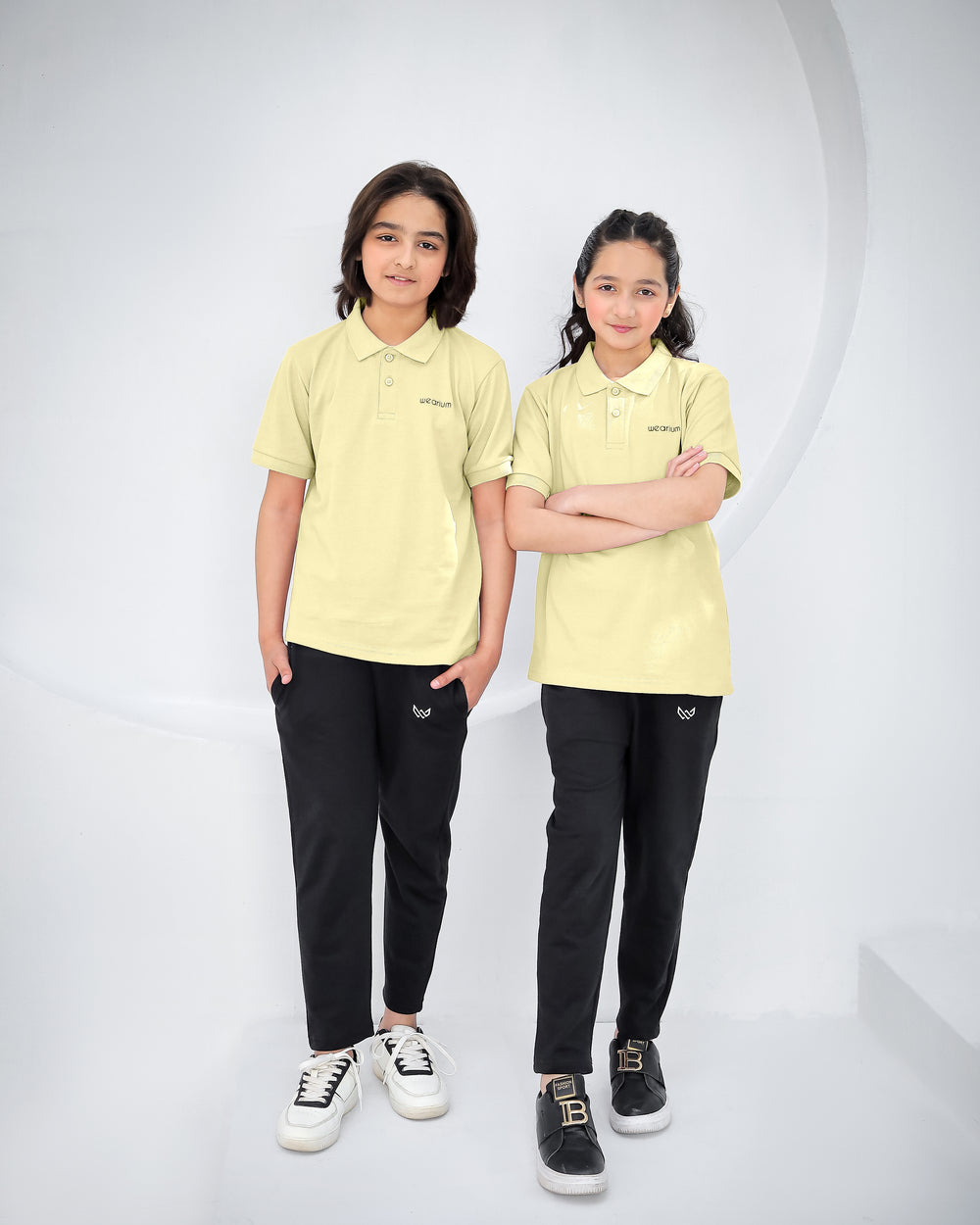 Cool Lime - Premium Cotton Polo Twinset