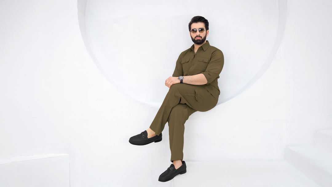 Nut Brown - Premium Safari Suit