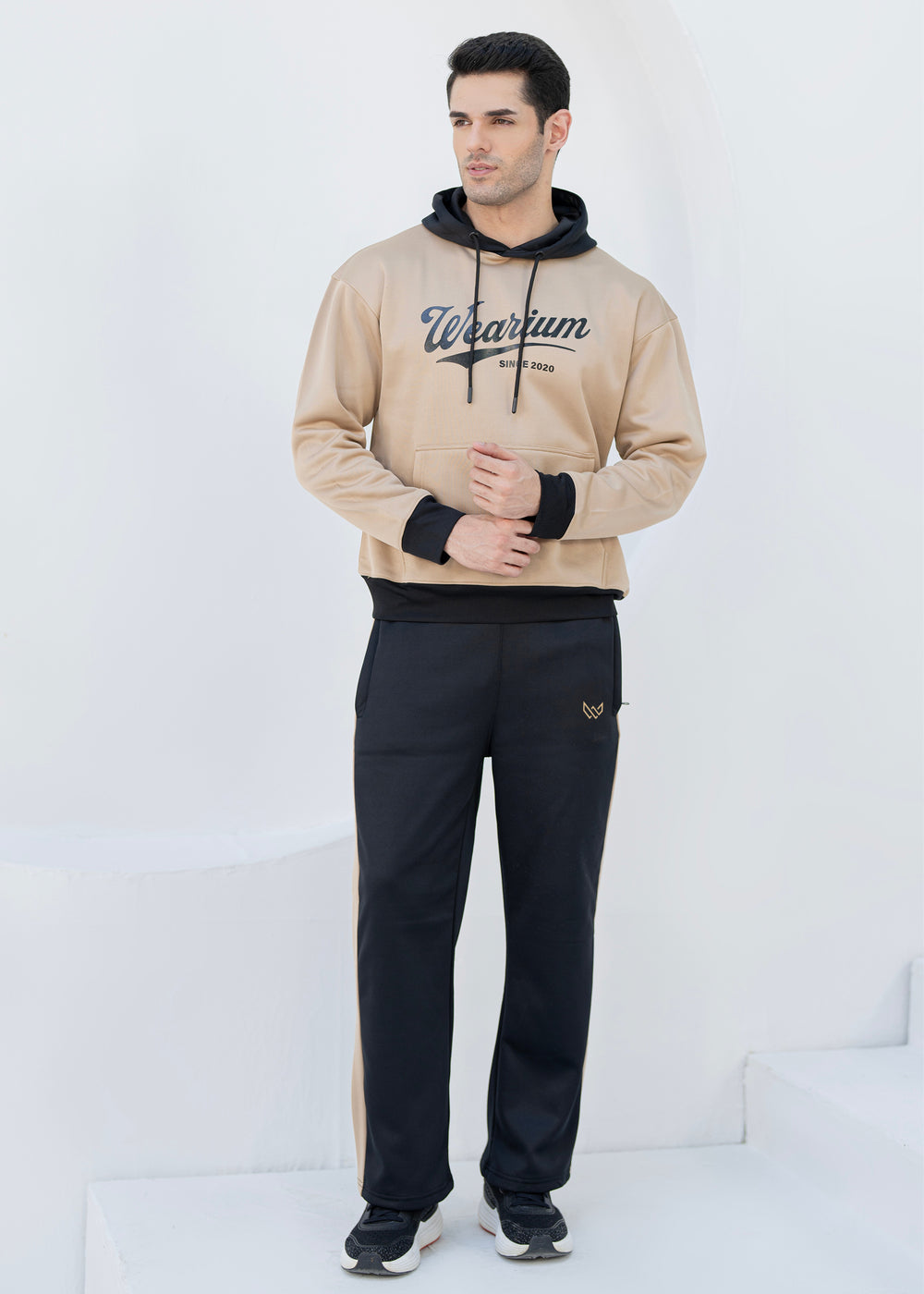Trademark 3.0 - Tan/Black DropShoulders TS