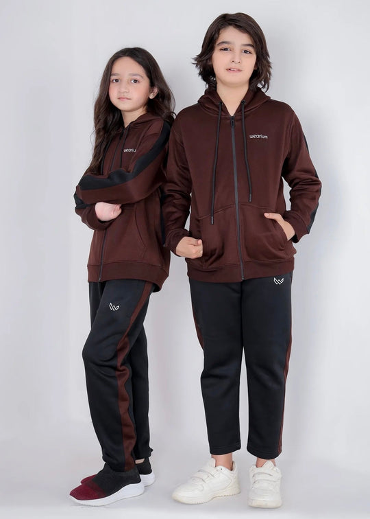 Premium Classic Brown - Kids Winter Tracksuit