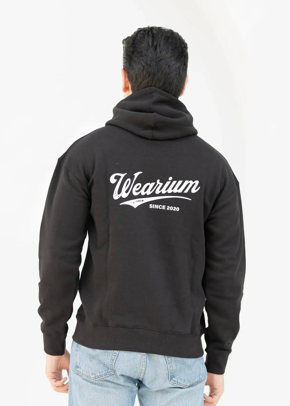 W 2020 Black Hoodie - Premium Cotton Fleece