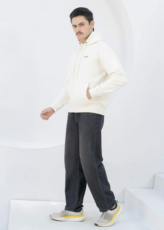 W 2020 Beige Hoodie - Premium Cotton Fleece