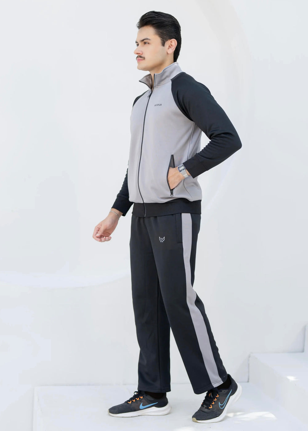 Tech-Fit Winter - Grey/Black Tracksuit