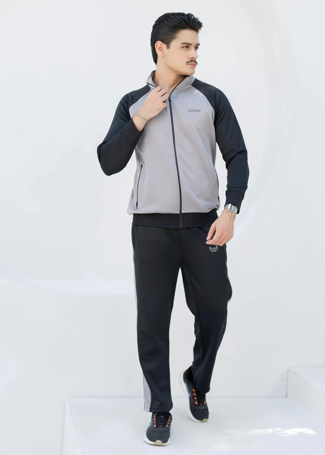 Tech-Fit Winter - Grey/Black Tracksuit