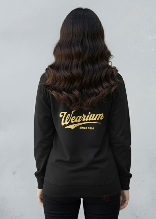 W 2020 Black Hoodie - Premium Cotton Fleece