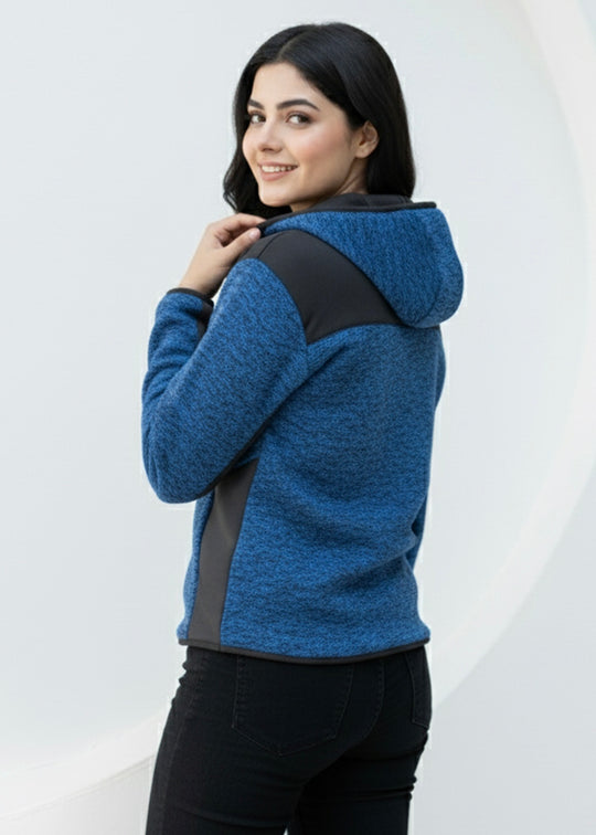 Roma Textured Hoodie - Navy/Black