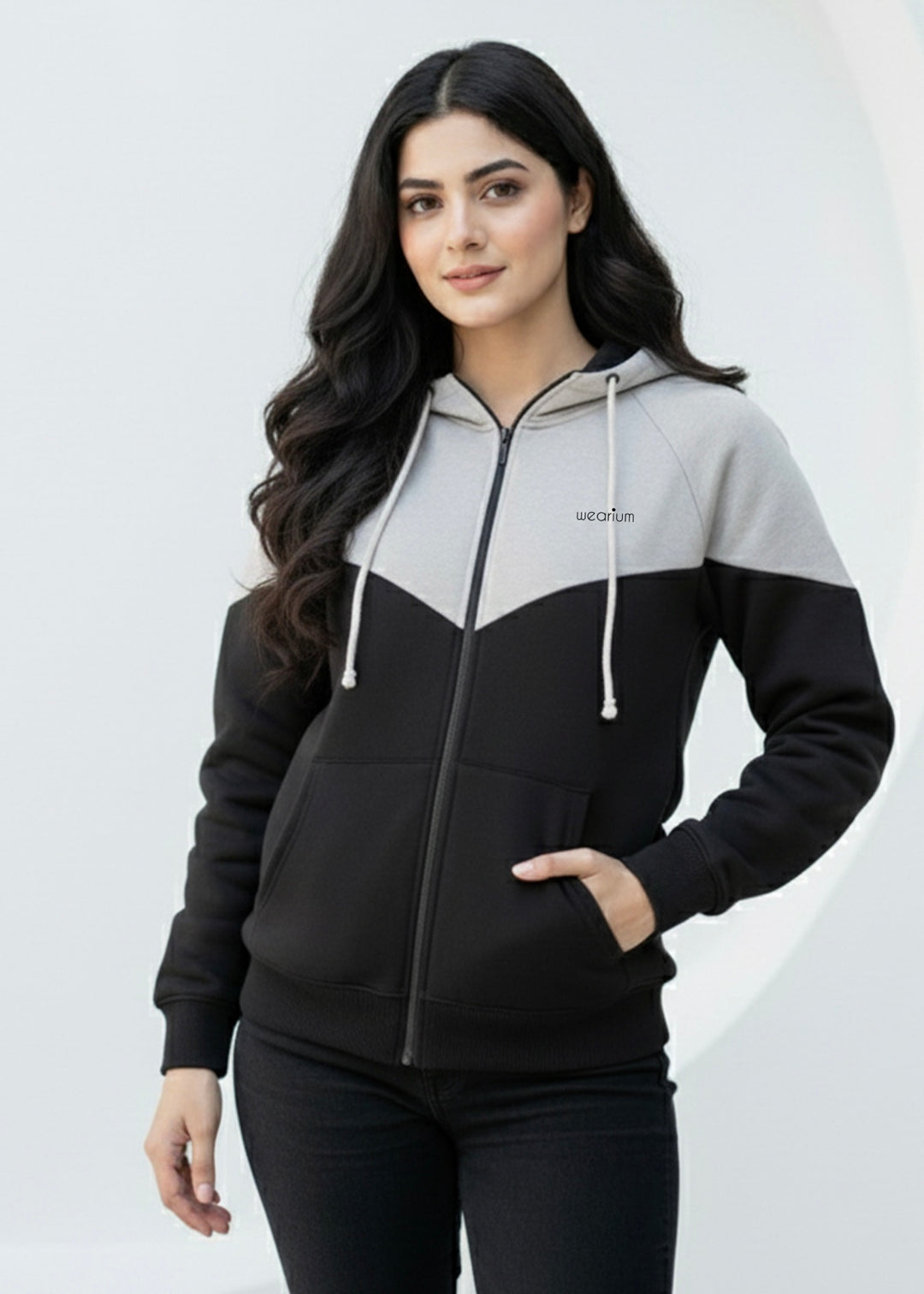 GreyEdge Oversized ZipUp Women - Premium Cotton Fleece