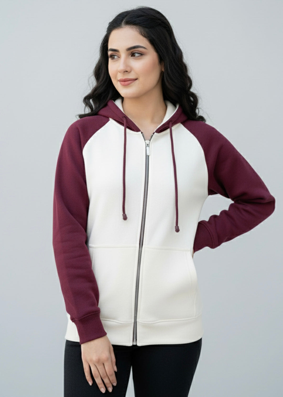 ZipUp Oversized Upper - Premium Cotton Fleece