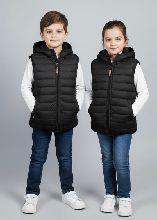 Warmie Black - Premium Sleeveless Puffer jacket