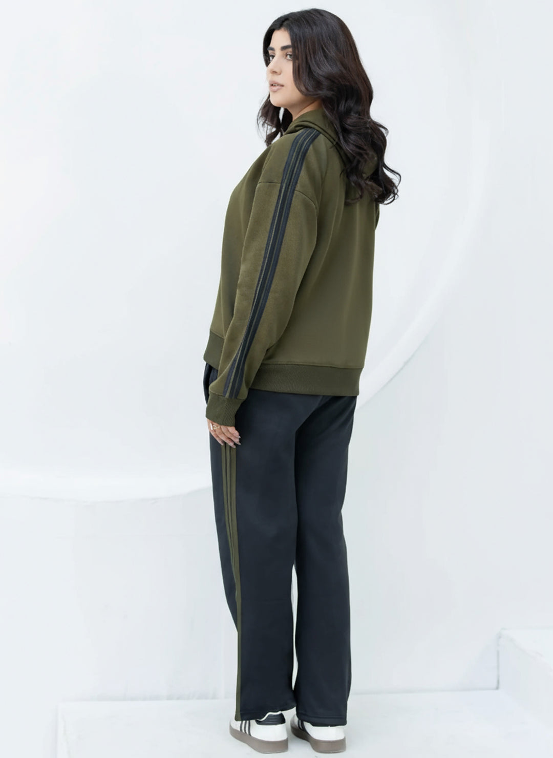 PF Olive/Black Triliner Dropshoulders  - Winter Tracksuit