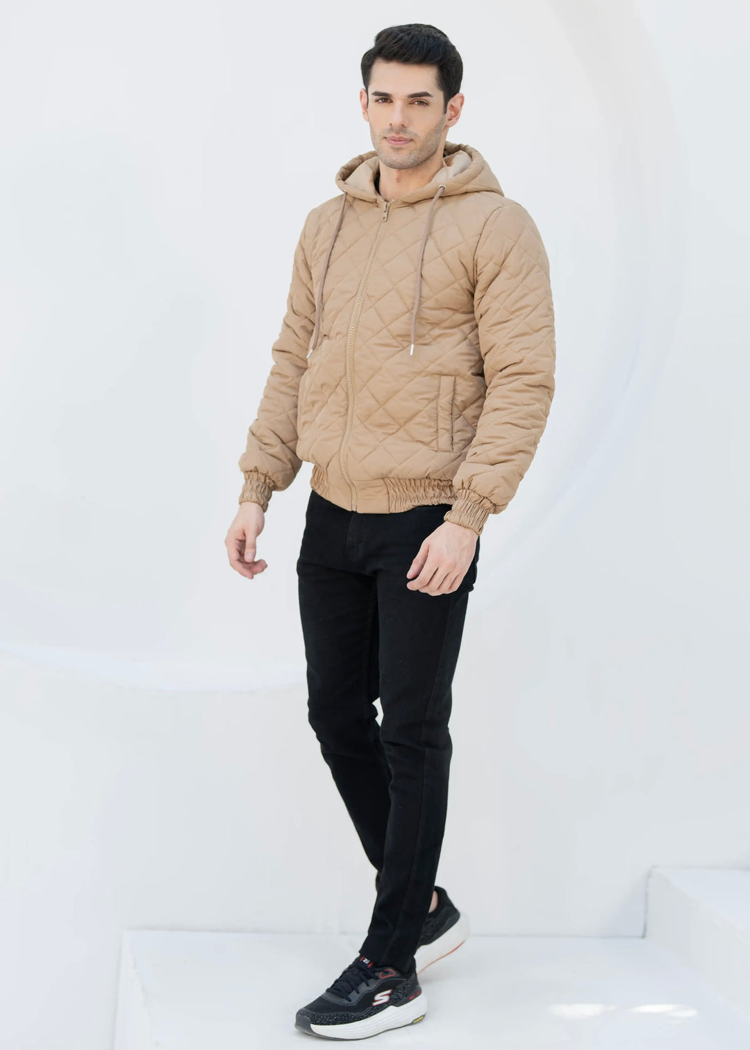 Diamond Quilted Jacket - High Value Tan