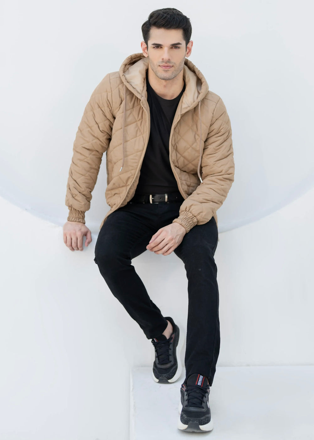 Diamond Quilted Jacket - High Value Tan