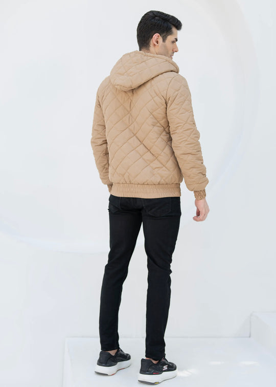 Diamond Quilted Jacket - High Value Tan