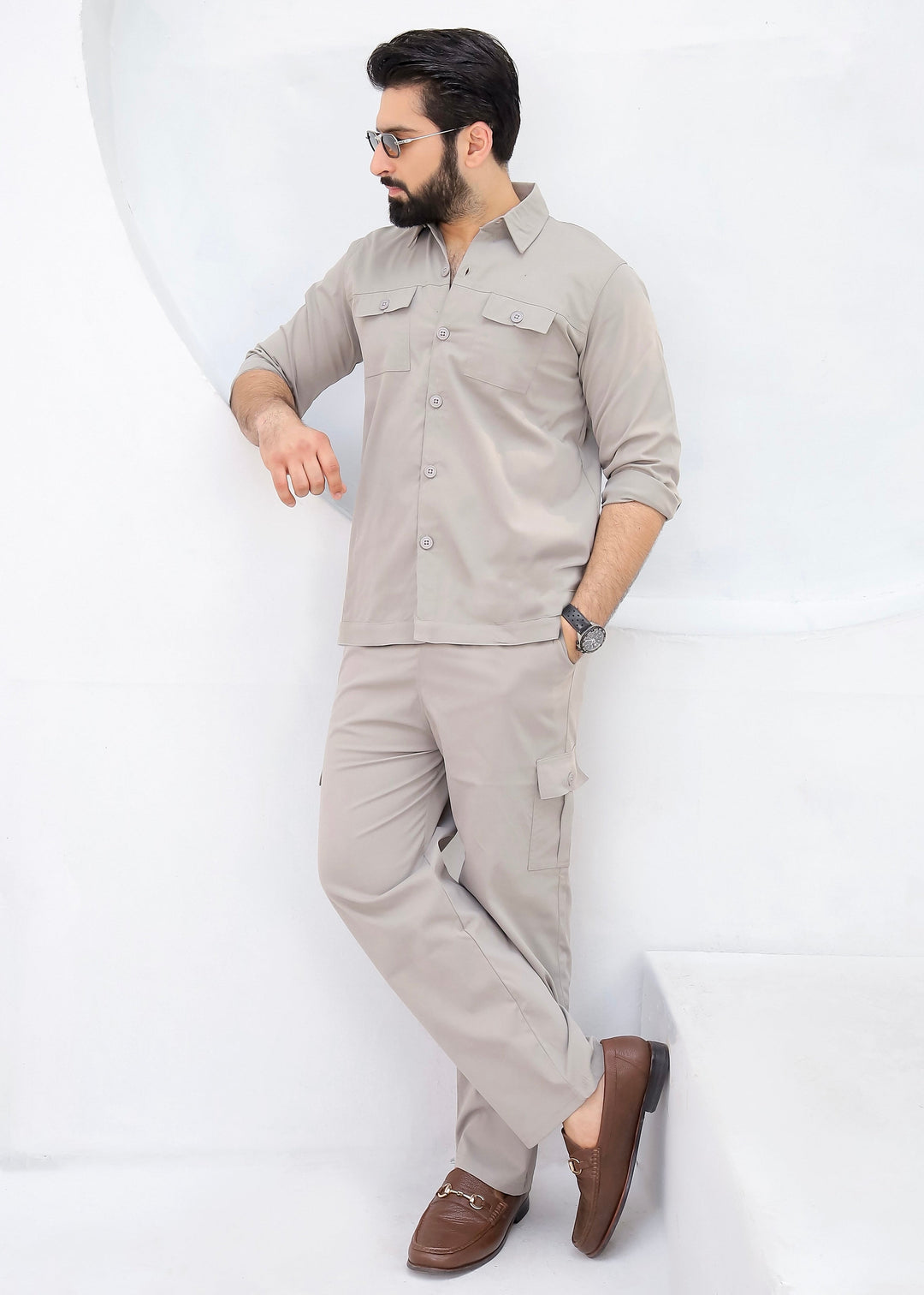 Classic Slate - Premium Safari Suit