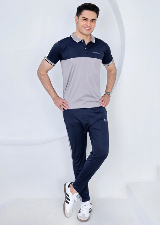 Silver Navy Ensemble - Dri-Fit Polo Twinset