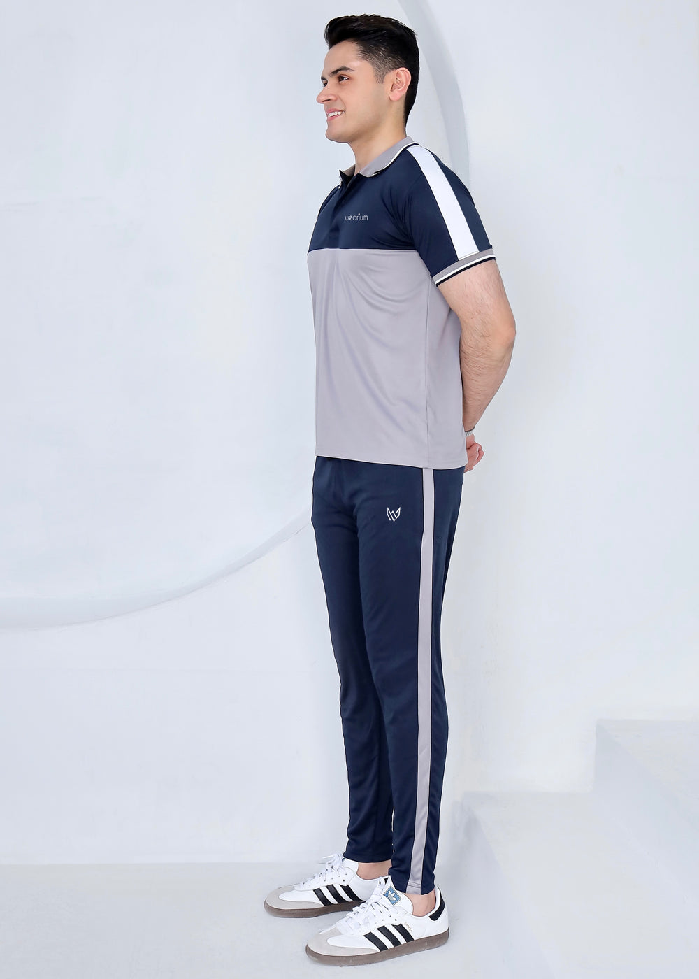Silver Navy Ensemble - Dri-Fit Polo Twinset