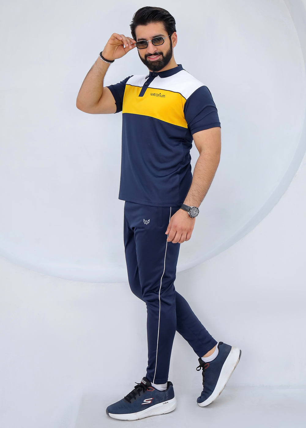 Sunburst Navy - Dri-Fit Polo Twinset