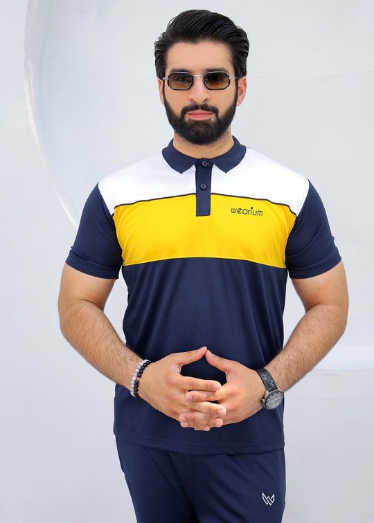 Sunburst Navy - Dri-Fit Polo Twinset
