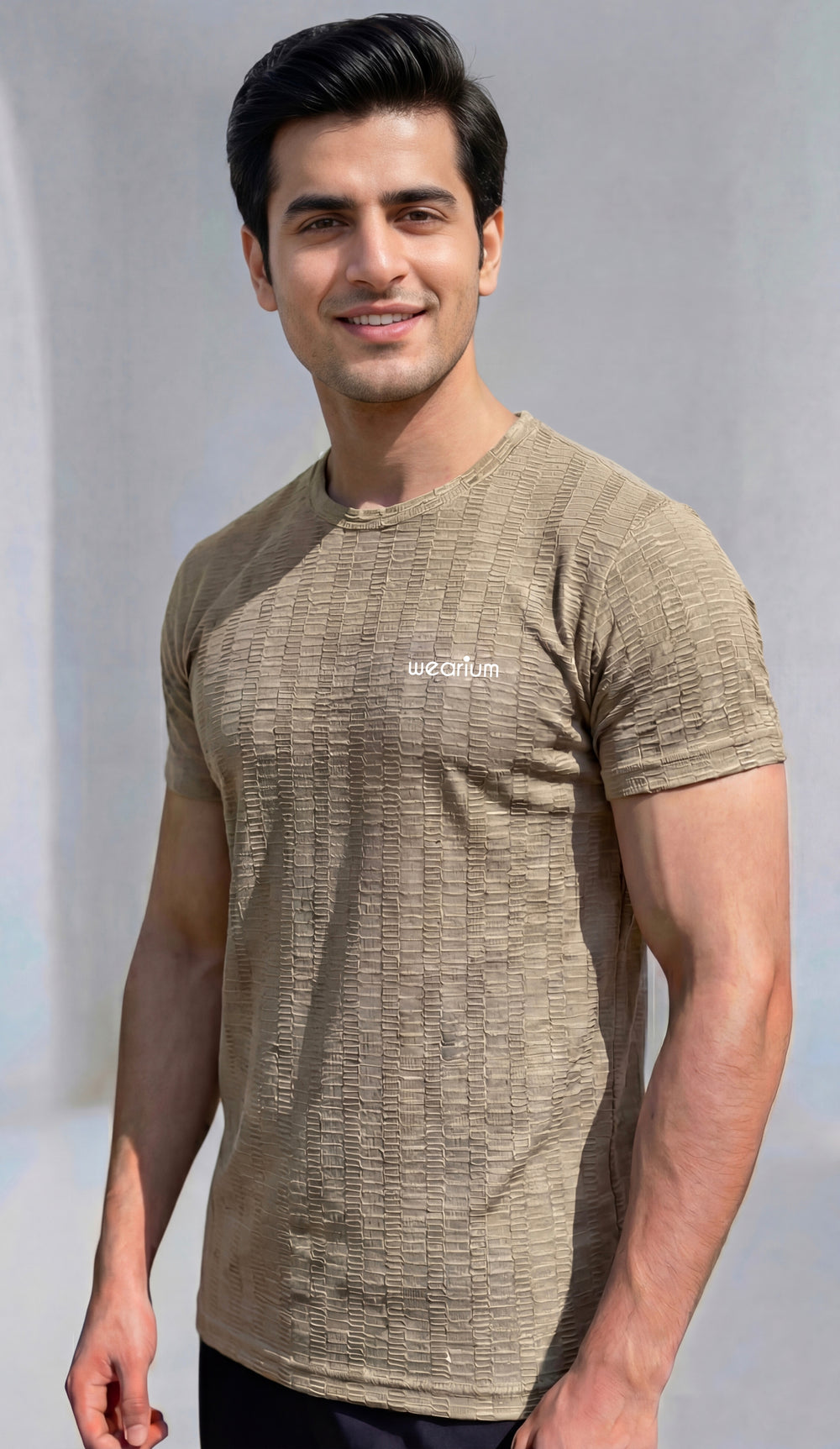 Imported Spun Mesh - Khaki Tracksuit