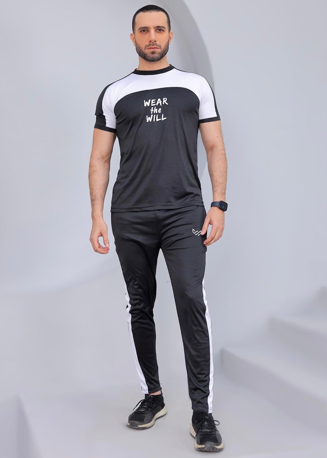 Mens black 'dri fit tracksuit best sale