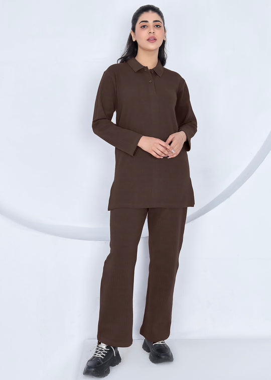 Brown Flow - Premium Cotton Twinset