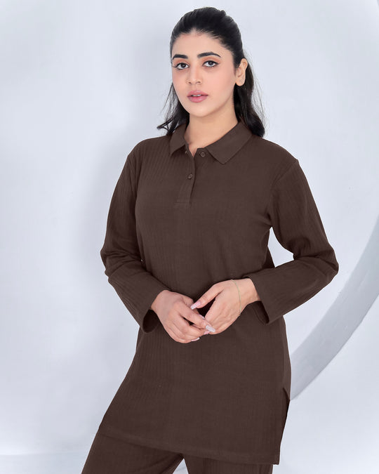 Brown Flow - Premium Cotton Twinset