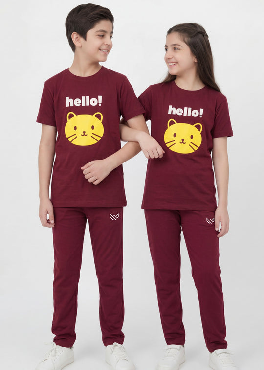 Hello Kitten - Cotton Tracksuit