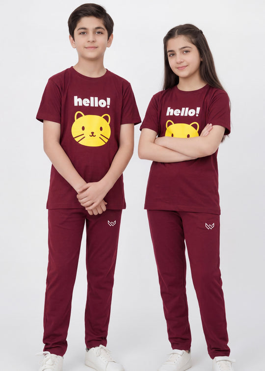 Hello Kitten - Cotton Tracksuit