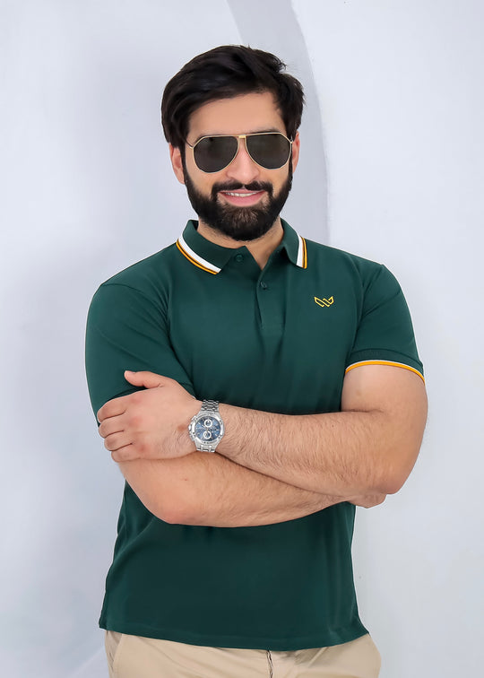 Excellence Green Polo - Premium Cotton