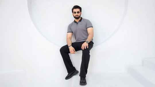 Graphite - Premium Cotton Polo Twinset