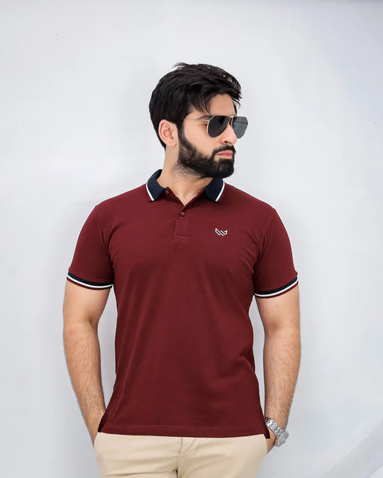 Supremacy Cotton Lycra Polo - Maroon