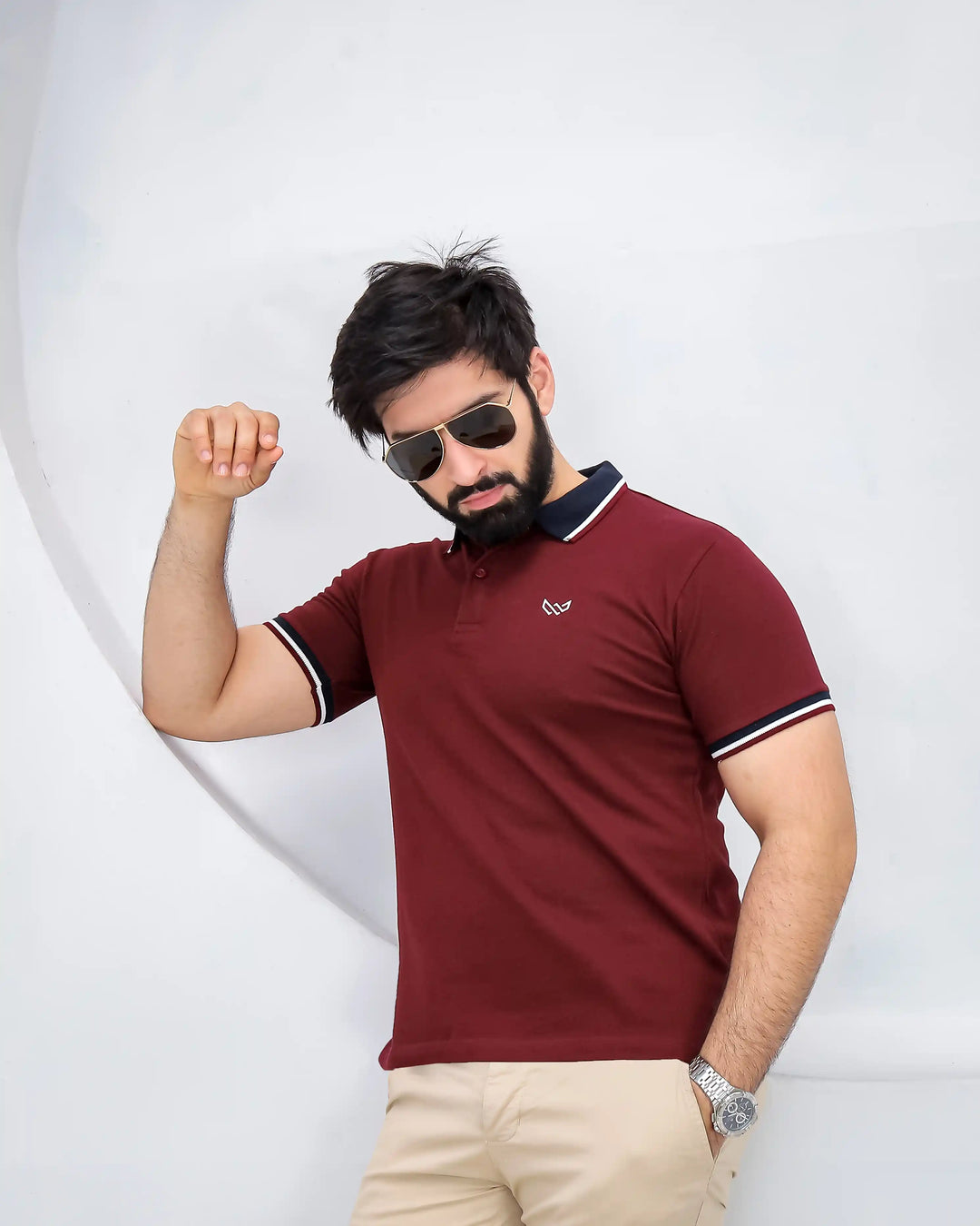 Supremacy Cotton Lycra Polo - Maroon
