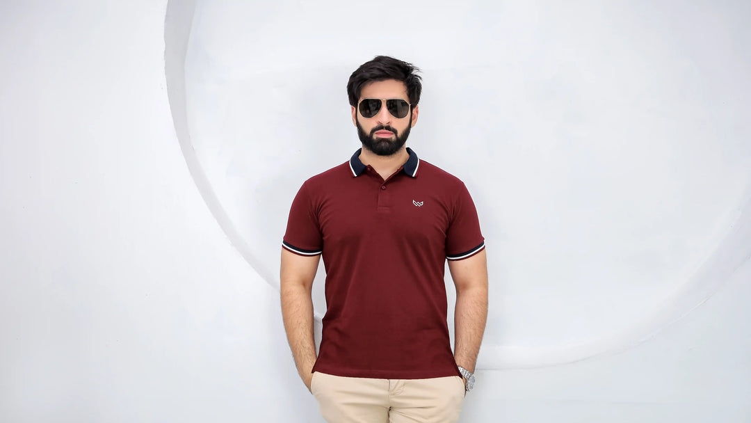 Supremacy Cotton Lycra Polo - Maroon