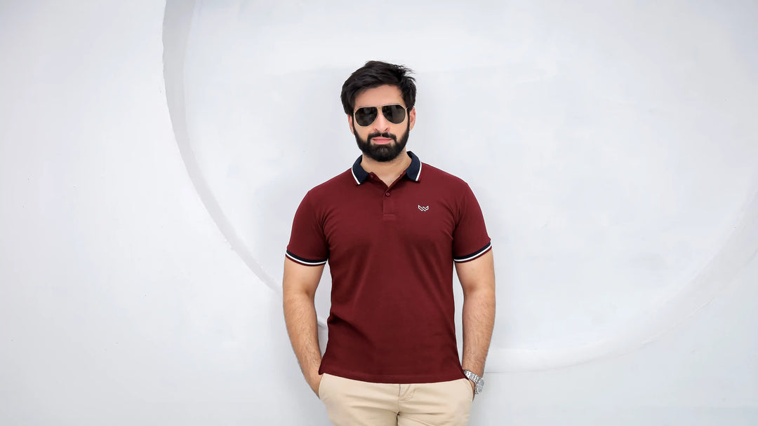 Supremacy Cotton Lycra Polo - Maroon