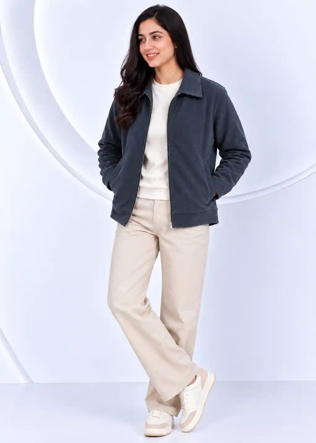 W/Sterling Corduroy Jacket – Dusty Steel Blue