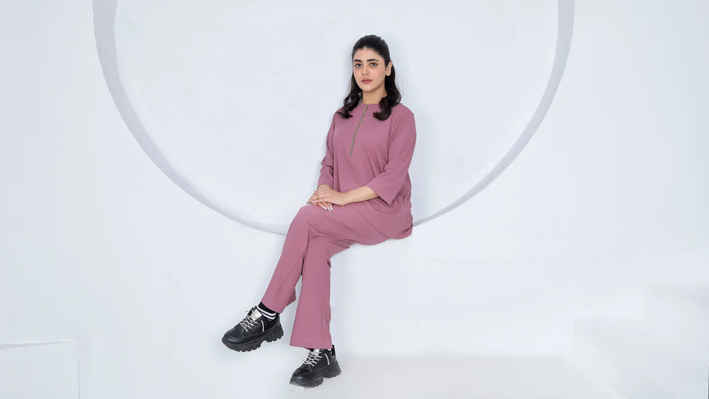 Blush Pink - Relaxed Spendex Co-ord Set