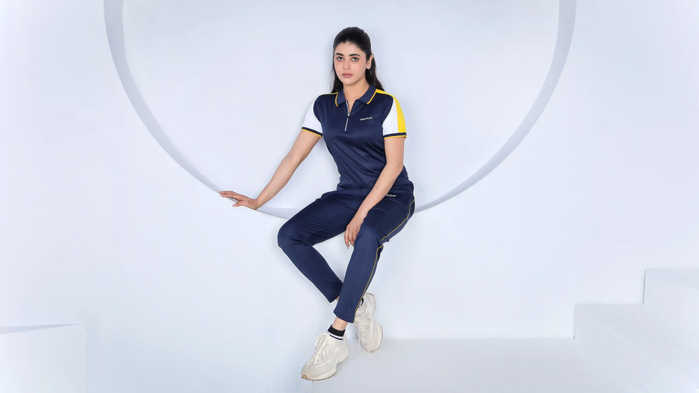 navy polo twinset for women 