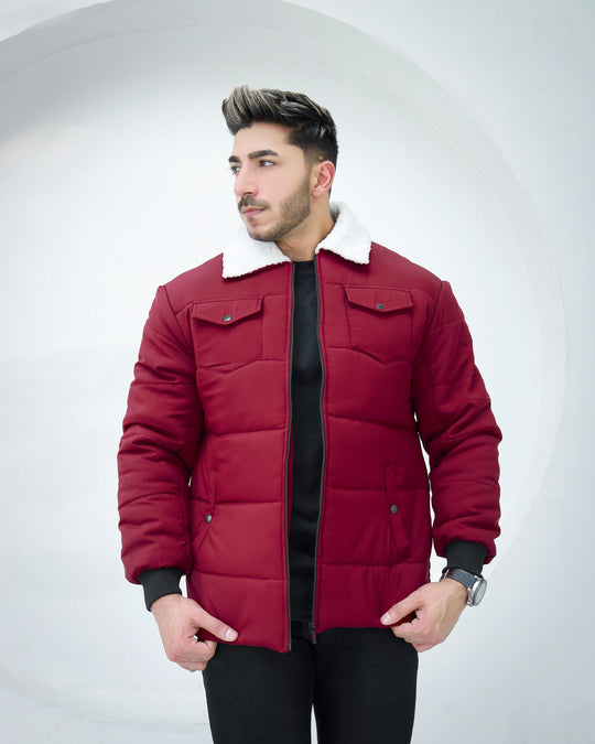 Men's maroon jacket