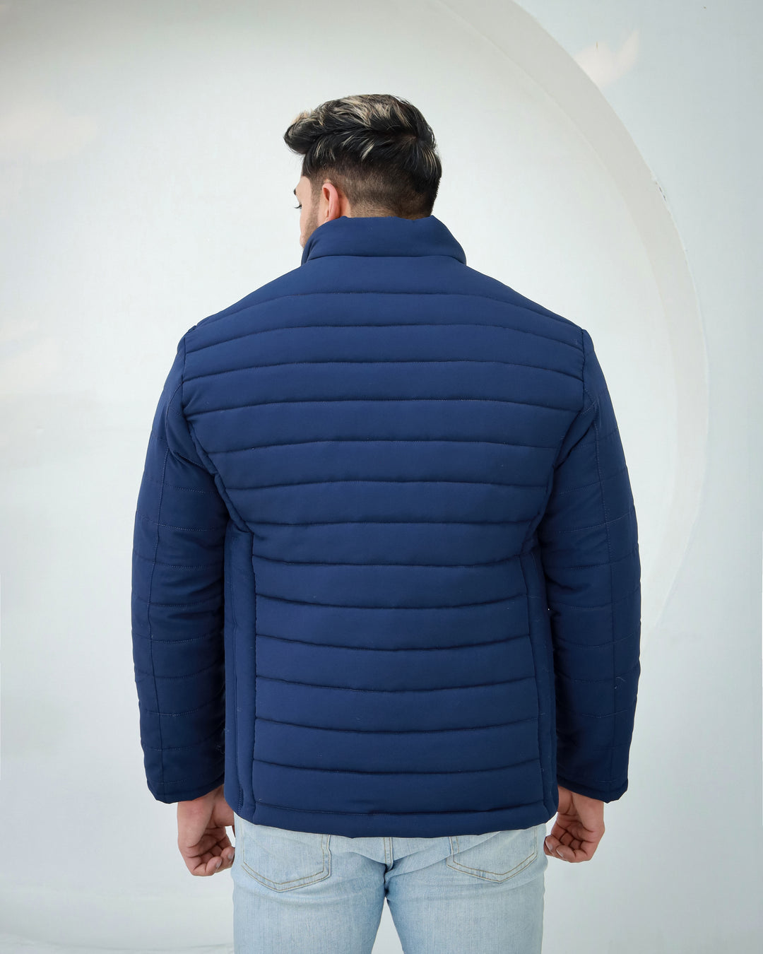 Bomber Quilted Jacket - Navy