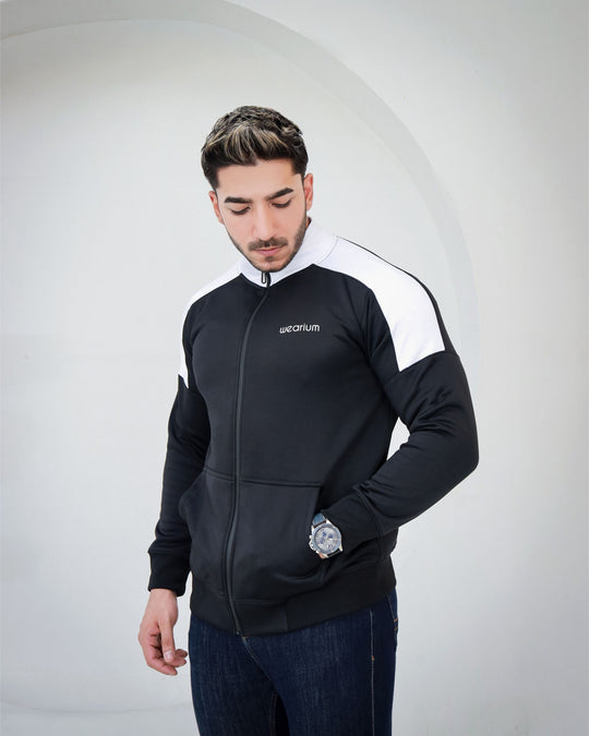 Stylish mockneck winter jacket